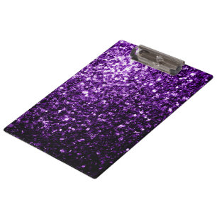 Porte-bloc Violet foncé faux paillettes brillantes scintillen