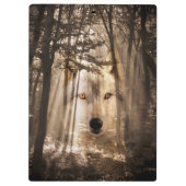 Porte-bloc Visage de loup dans les bois (Dos)