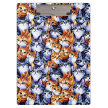 Visages de chat collage mignon animaux de compagni