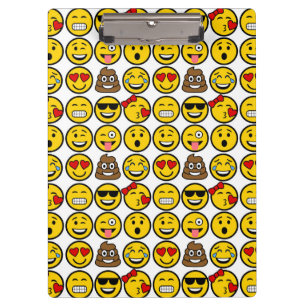 Porte-bloc Visages d'émotion de motif d'Emoji d'amusement