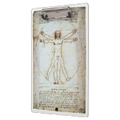 Porte-bloc Vitruvian Man, Leonardo da Vinci, vers 1490. Clip (Gauche)