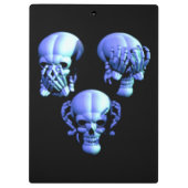 Porte-bloc Voir Hear Speed No Evil Skulls Porte - bloc (Dos)