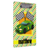Porte-bloc Voiture de course verte, jaune et orange, rayures (Swatch)