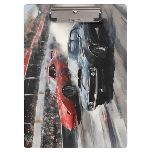 Porte-bloc Voitures de muscle Red & Black (Devant)