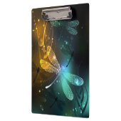 Porte-bloc Vol de libellule verte lumineuse (Gauche)