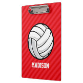 Porte-bloc Volley-ball; rayures rouges écarlates (Gauche)