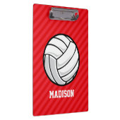 Porte-bloc Volley-ball; rayures rouges écarlates (Swatch)