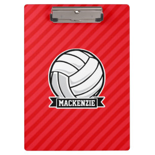 Porte-bloc Volley-ball sur bandes diagonales rouges