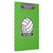 Porte-bloc Volley-ball sur Green Stripes (Swatch)