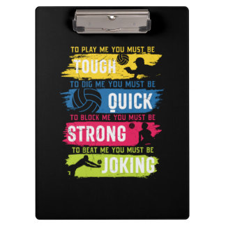 Porte-bloc Volleyball Player | Tough Quick Strong
