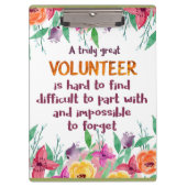 Porte-bloc Volontaire Merci (Devant)