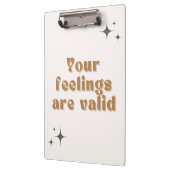 Porte-bloc Vos sentiments sont Porte - blocs valides (Gauche)