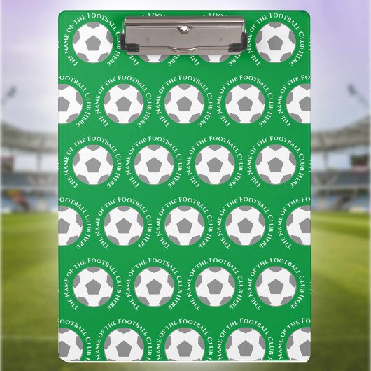 Porte-bloc Votre équipe de football dans un entraîneur de foo