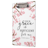 Porte-bloc Votre grâce est Suffisante Bible Cherry Blossoms (Gauche)