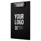 Porte-bloc Votre logo avec code QR et texte modifiables (Gauche)