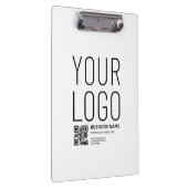 Porte-bloc Votre logo avec QR code et texte modifiables (Swatch)