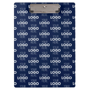 Porte-bloc Votre logo ou motif répétitif d'image Bleu marin