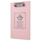 Porte-bloc Votre logo sur un Arrière - plan couleur (Gauche)