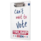 Porte-bloc Vous êtes impatient de voter TRUMP 2024 (Gauche)