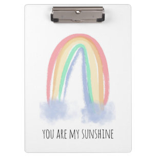 Porte-bloc Vous êtes mon eau de soleil aquarelle arc-en-ciel