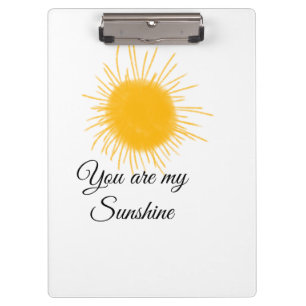 Porte-bloc vous êtes mon soleil jaune orange rayons de soleil