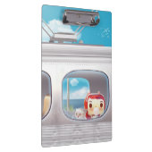 Porte-bloc Voyage en train avec chat (Swatch)