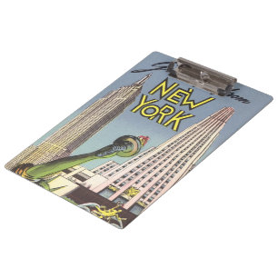 Porte-bloc Voyage Vintage, Monuments de New York Célèbres