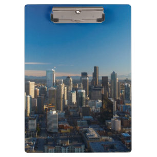 Porte-bloc Vue aérienne d'horizon de ville de Seattle