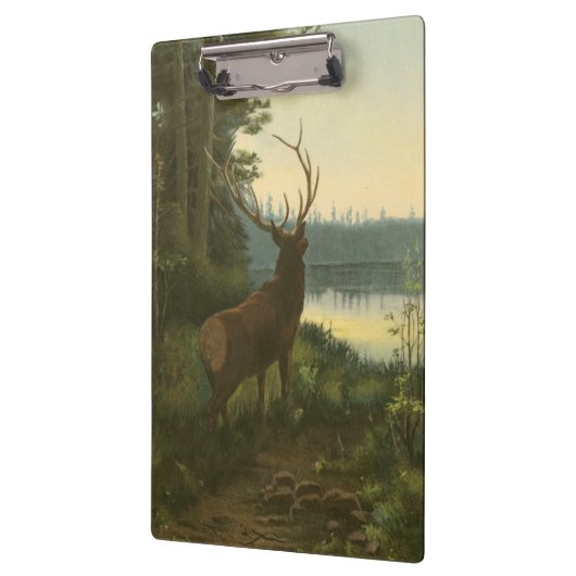 Porte-bloc Vue arrière du lac Elk Vue sur un lac (Gauche)