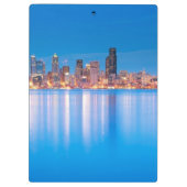 Porte-bloc Vue bleue d'heure de Seattle du centre (Dos)