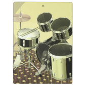 Porte-bloc Vue courbe d'un kit de tambour (Dos)