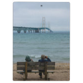 Porte-bloc Vue du pont Mackinac (Dos)