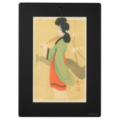 Porte-bloc Vue d'une femme japonaise dans ParisParis, France (Dos)