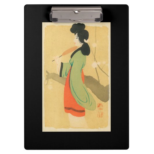 Porte-bloc Vue d'une femme japonaise dans ParisParis, France (Devant)