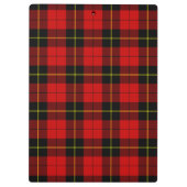 Porte-bloc Wallace tartan rouge noir plaid (Dos)