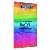 Porte-bloc Watercolor Rainbow Stripes Personalised (Swatch)