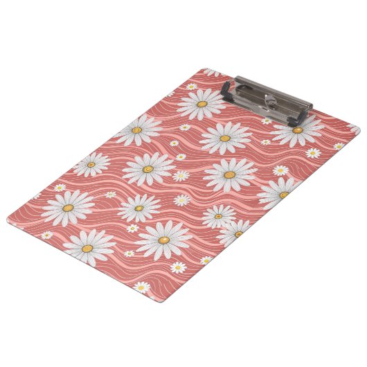 Porte-bloc Wavy Pink Daisies (Incliné)