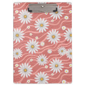 Porte-bloc Wavy Pink Daisies (Devant)