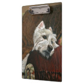 Porte-bloc Westie sur canapé (Gauche)
