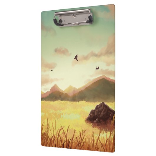 Porte-bloc Wheat fields at sunrise (Gauche)