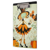 Porte-bloc whimsical/sorcière/citrouille/chute (Gauche)