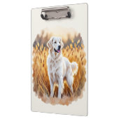 Porte-bloc White Golden Retriever Dog (Gauche)