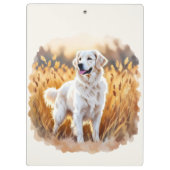 Porte-bloc White Golden Retriever Dog (Dos)