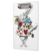 Porte-bloc White Rabbit Alice Wonderland Hearts (Gauche)