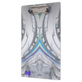 Porte-bloc WILL ~ Argent gris bleu vert design original (Gauche)