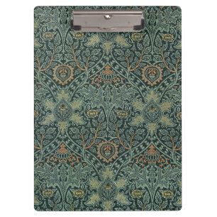 Porte-bloc William Morris Ispahan Vert sarcelle Floral Art
