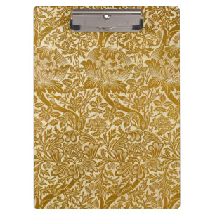 Porte-bloc William Morris Rose & Chardon Floral Doré