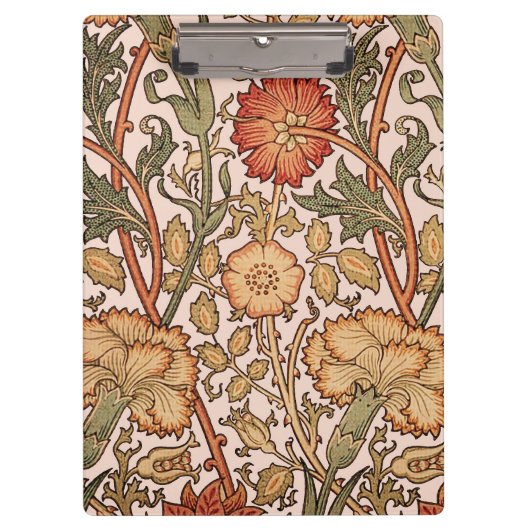 Porte-bloc William Morris Rose Flower Fond d'écran Motif (Devant)