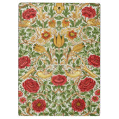 Porte-bloc William Morris Rose & Oiseaux Chintz Rouge (Dos)