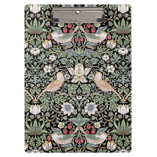 Porte-bloc William Morris Strawberry Thief I Black Birds (Devant)